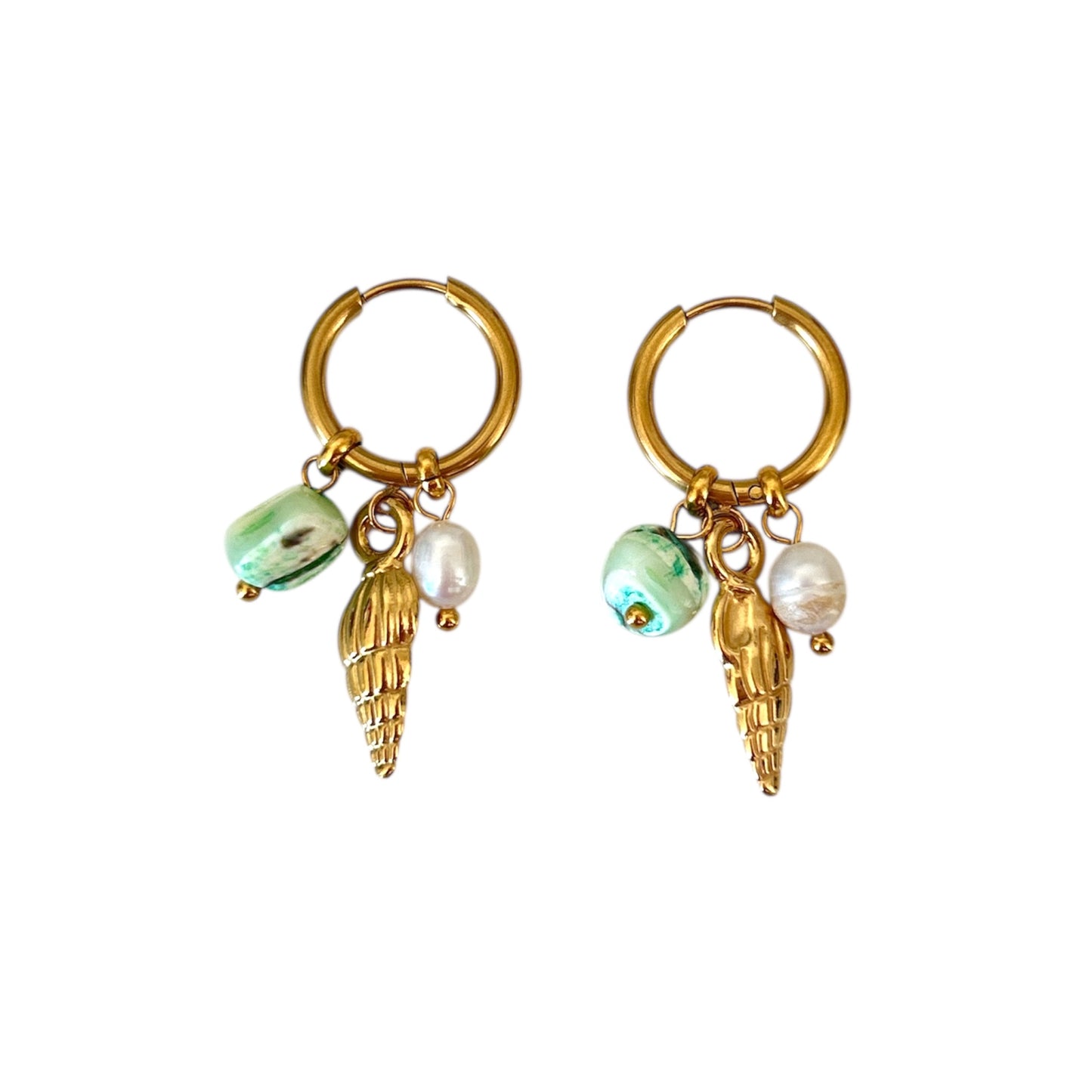 Orecchini Pietra marina charms