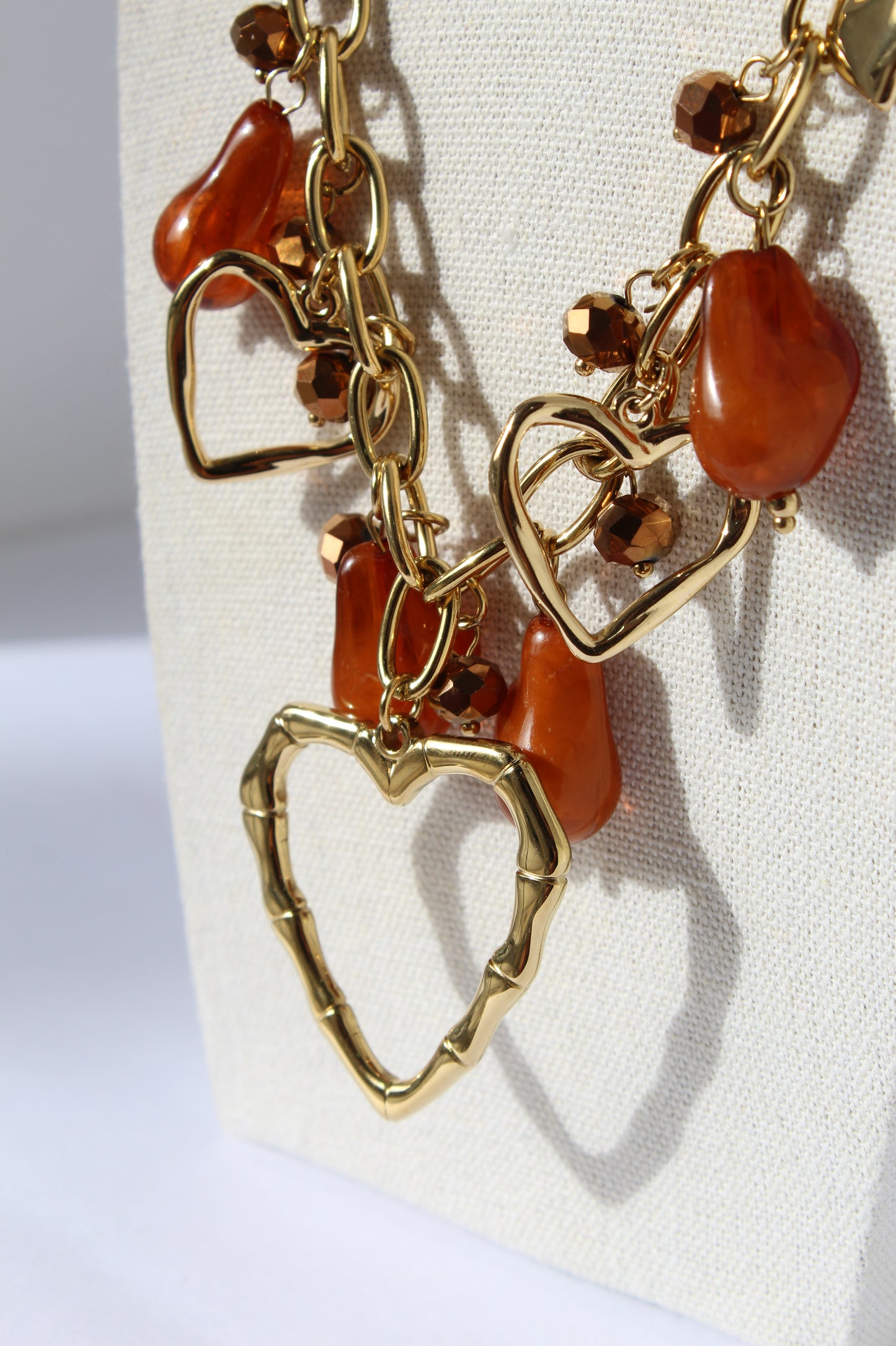 Collana “Cuore D’autunno” rosso