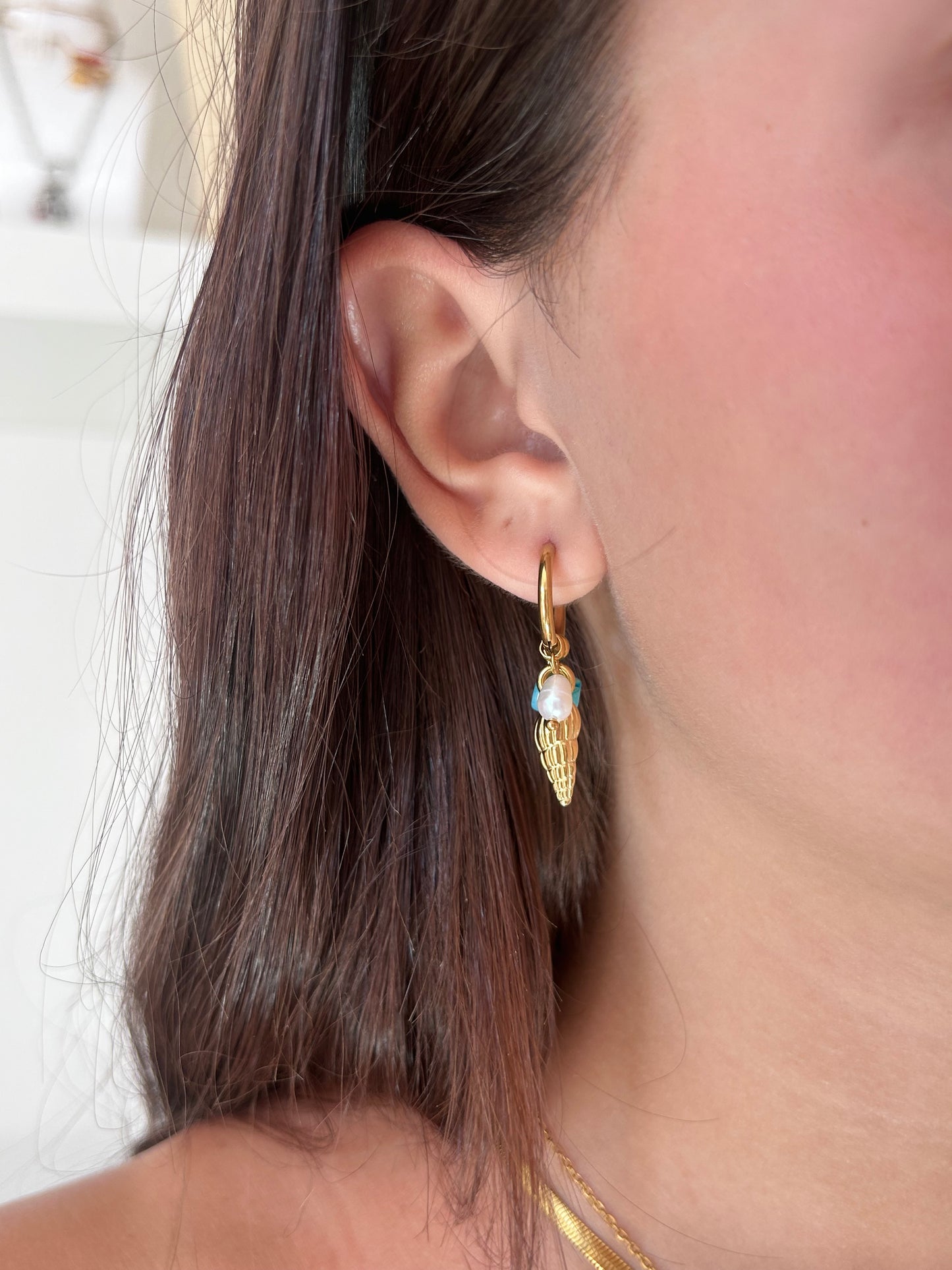 Orecchini Pietra marina charms
