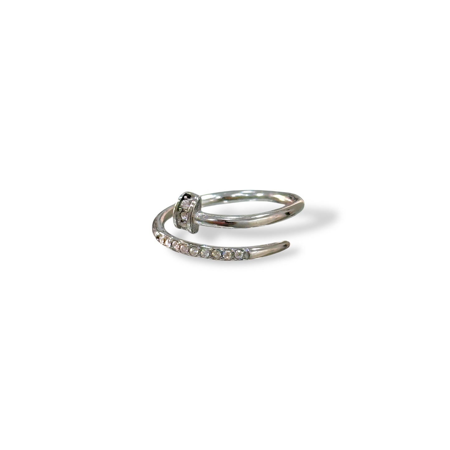 Anello chiodo con strass