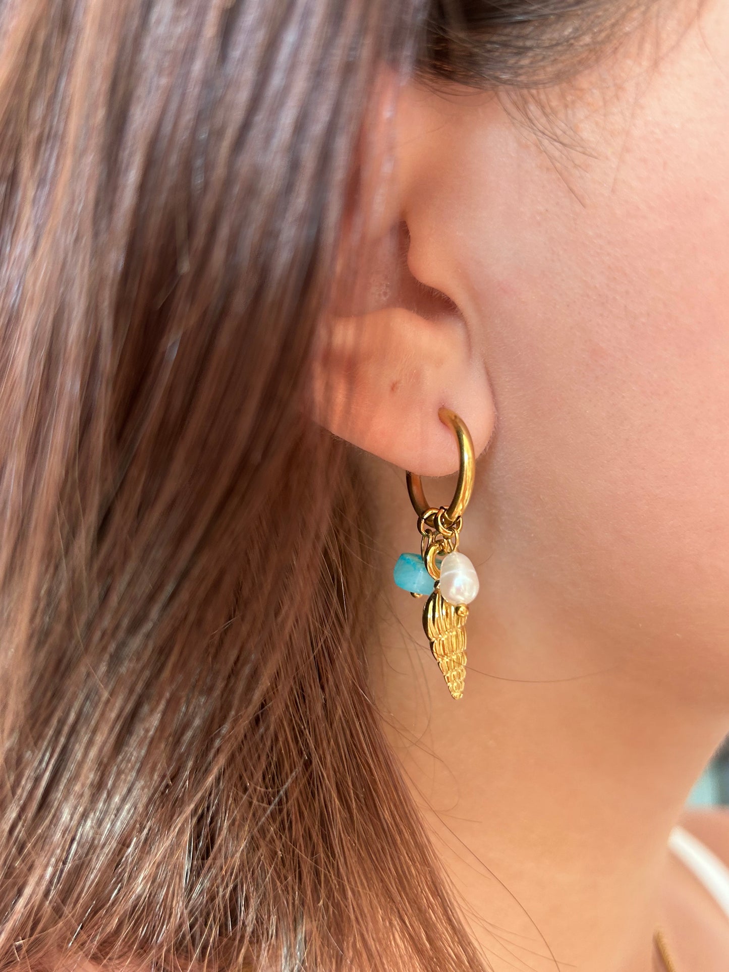 Orecchini Pietra marina charms