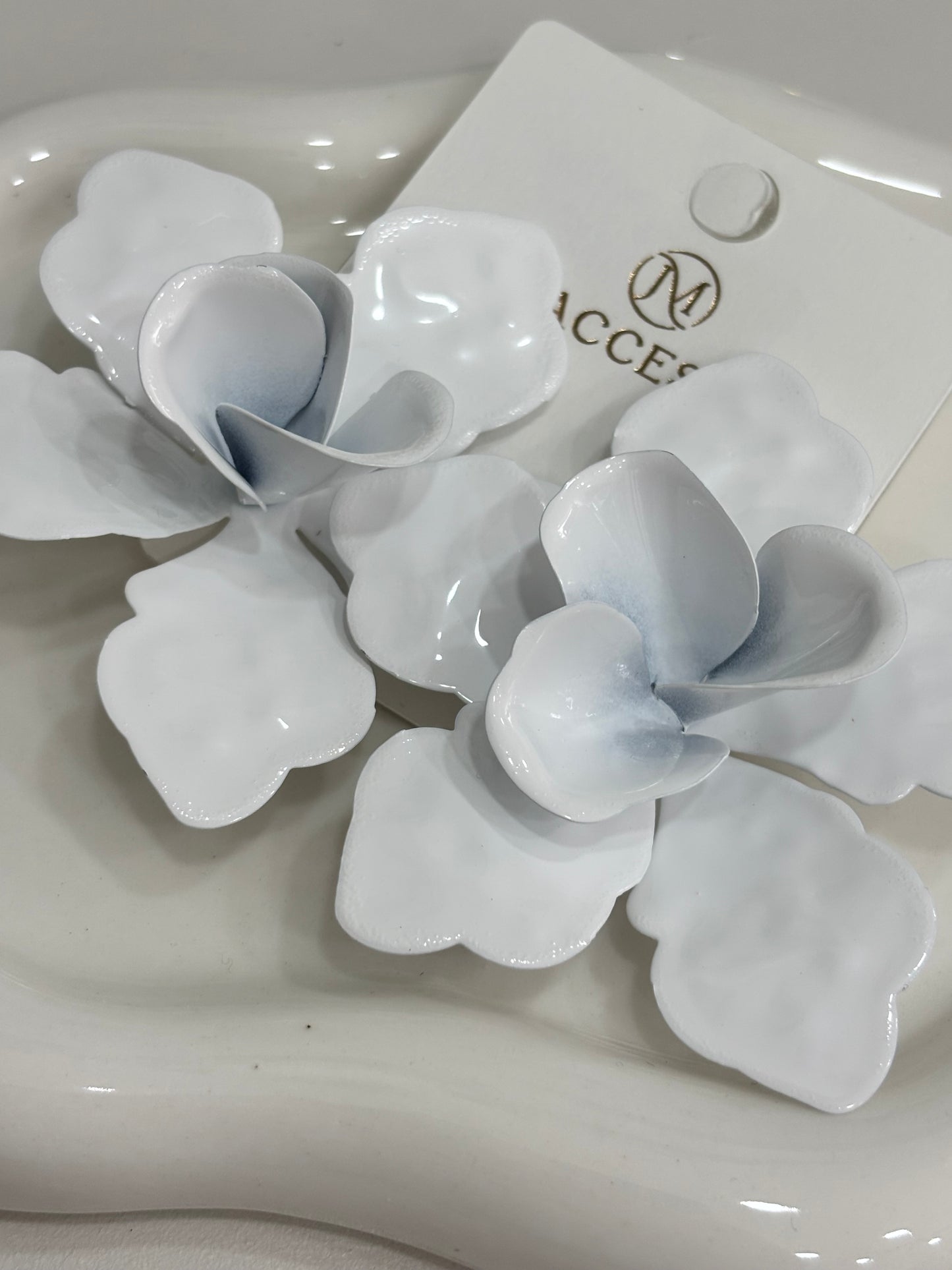 Orecchini Fiore White