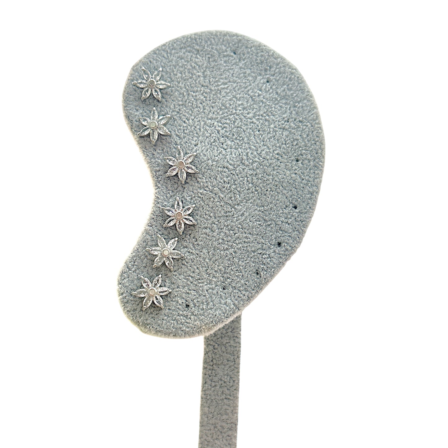 SET DI ORECCHINI FIORE CRISTALLI