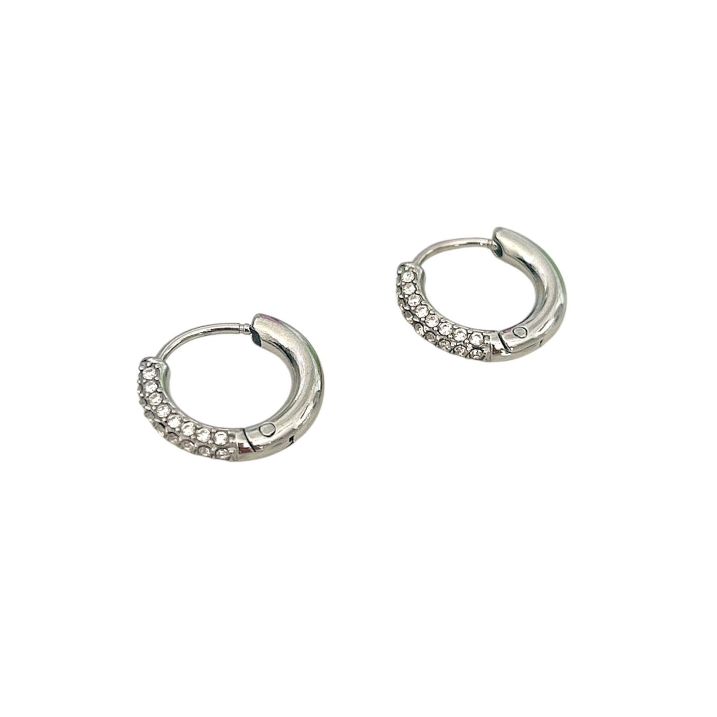 Orecchini mini circle strass