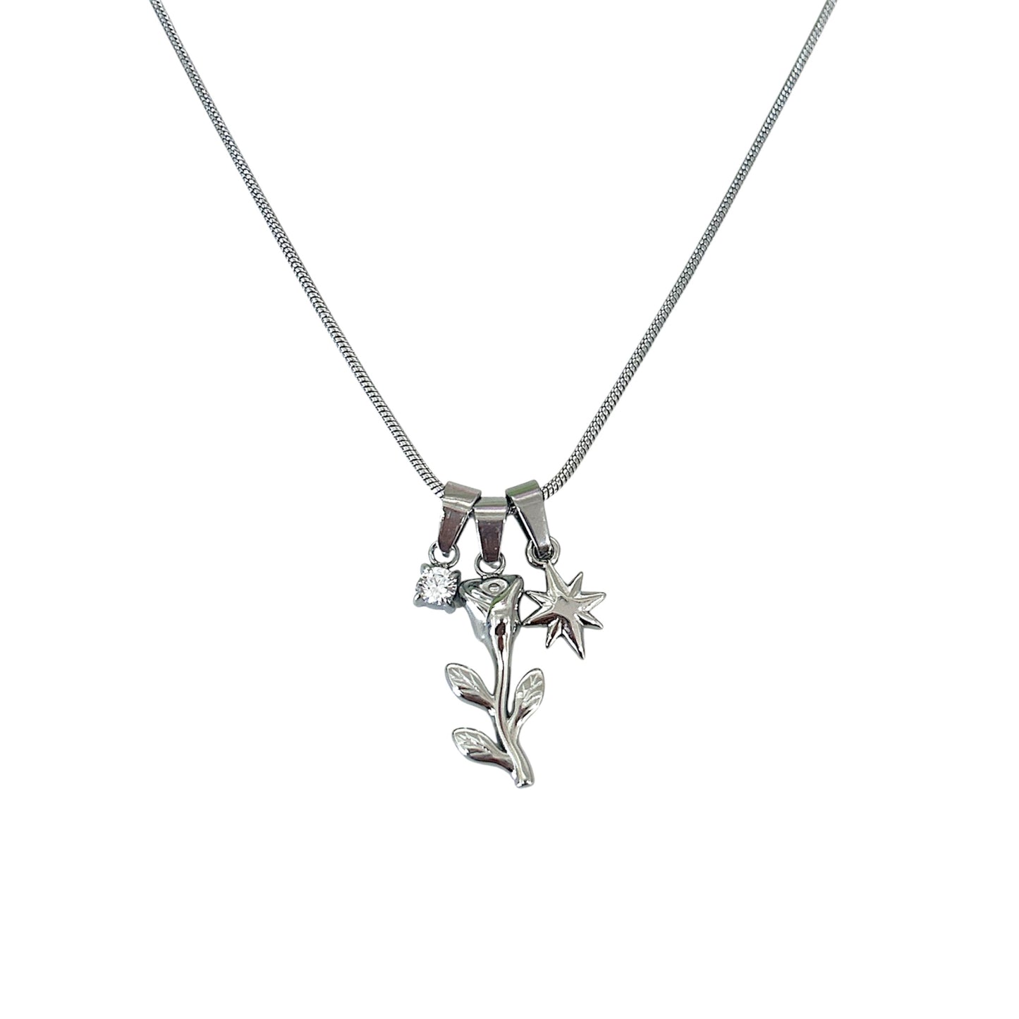 Collana Rosa brillante