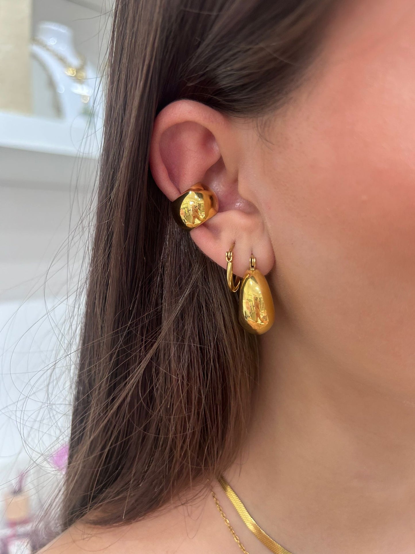 Ear Cuf circle bubble