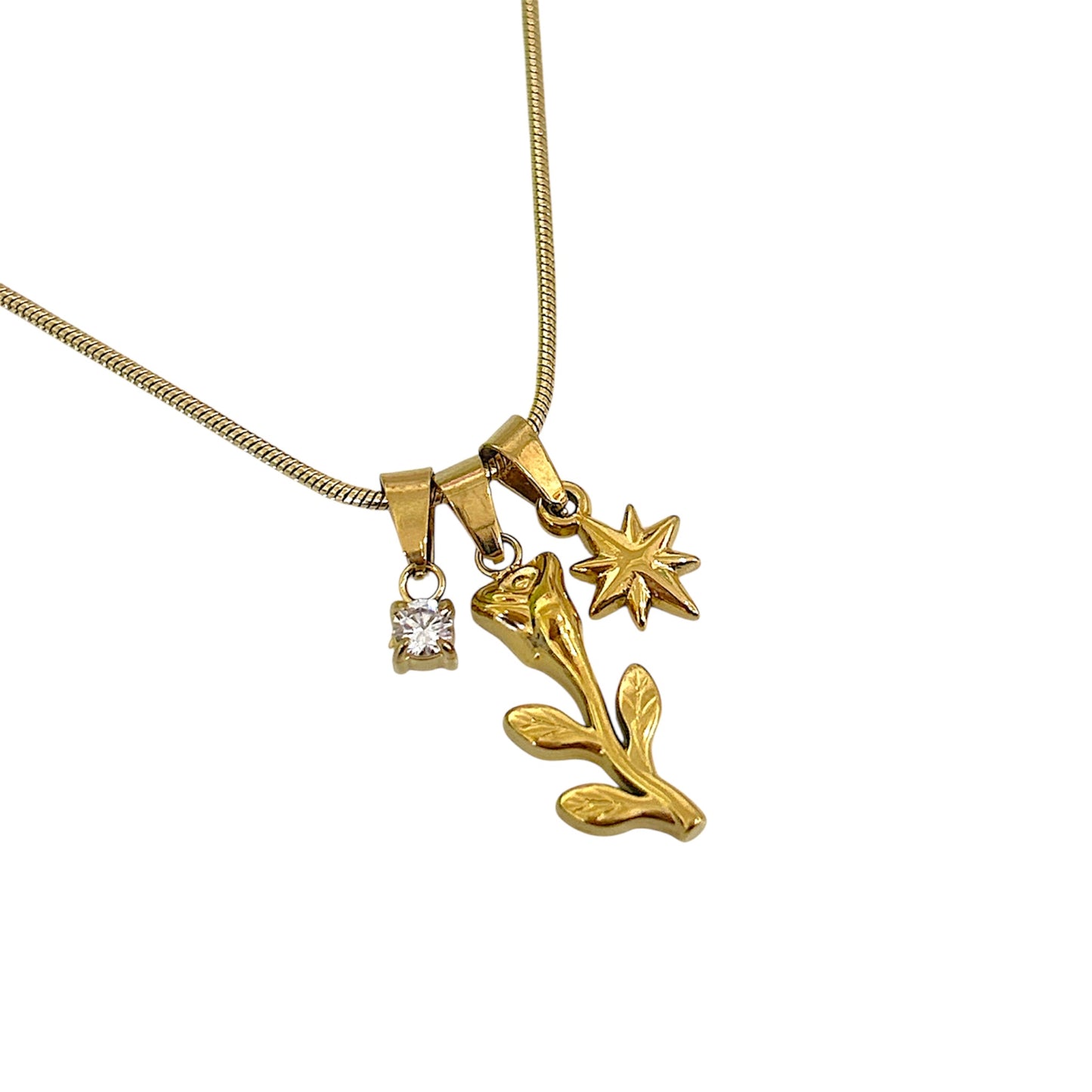 Collana Rosa brillante
