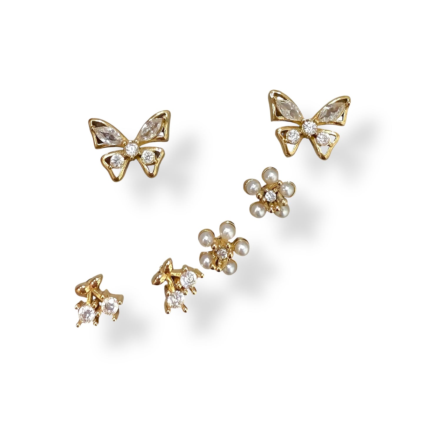 Set di orecchini Butterfly