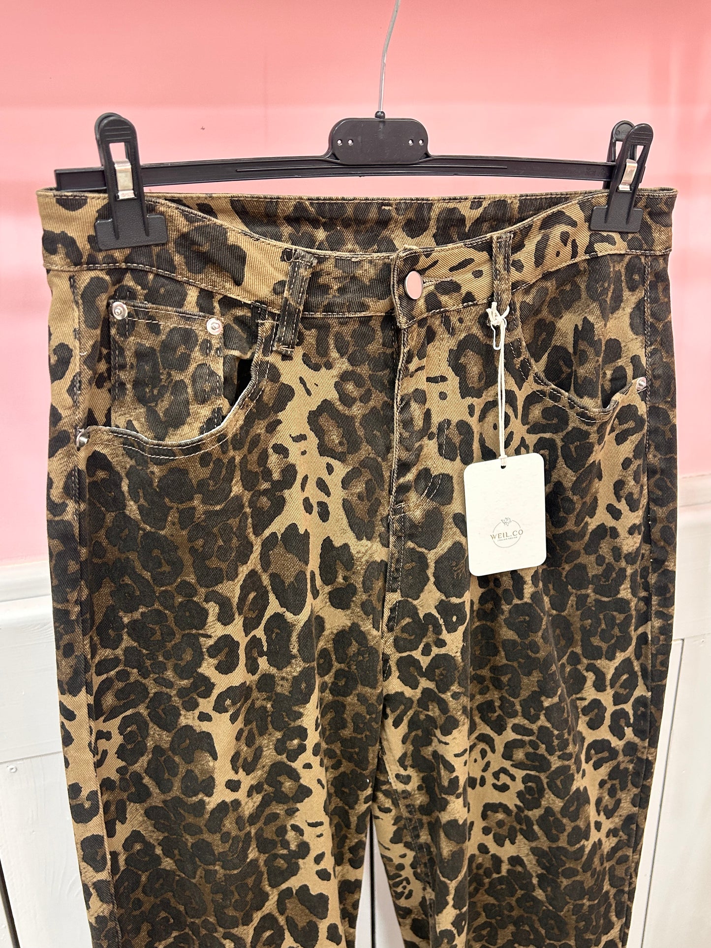 Jeans leopardato