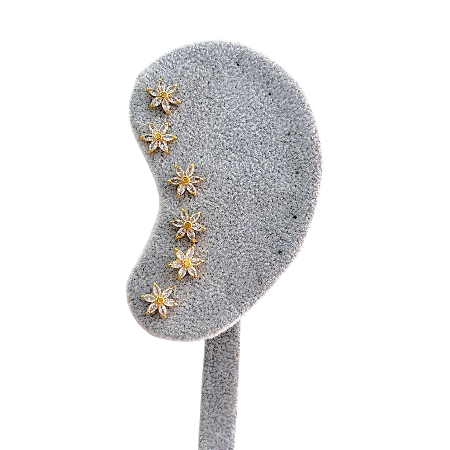 SET DI ORECCHINI FIORE CRISTALLI