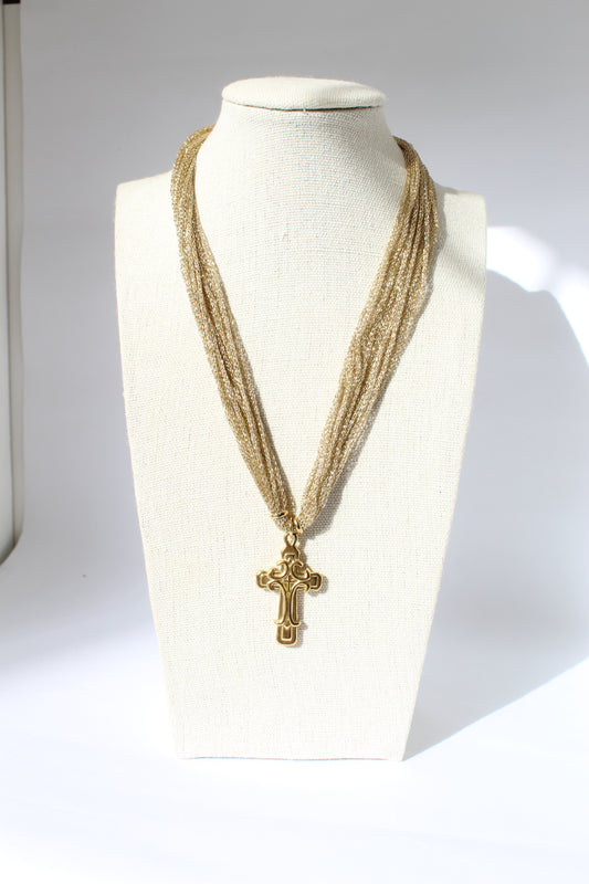 Collana girocollo cross