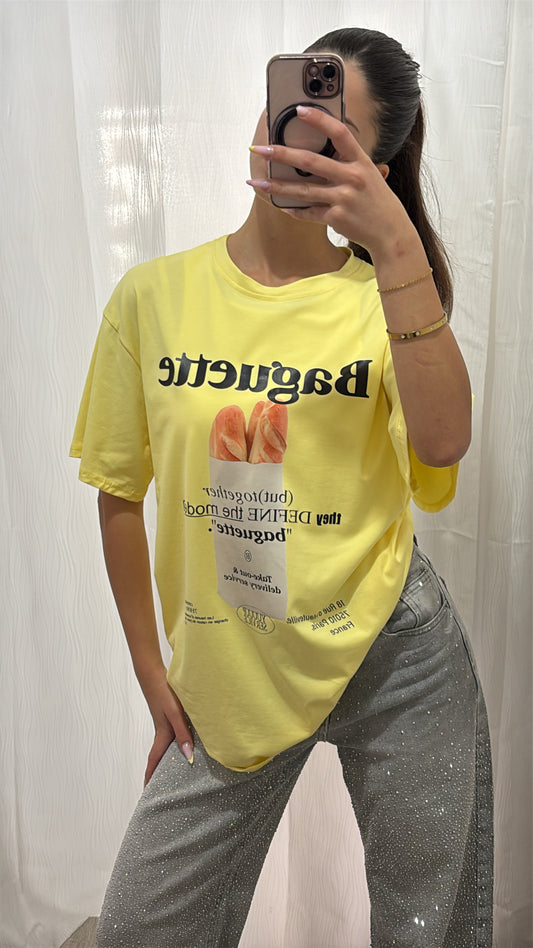 Maglia baguette gialla