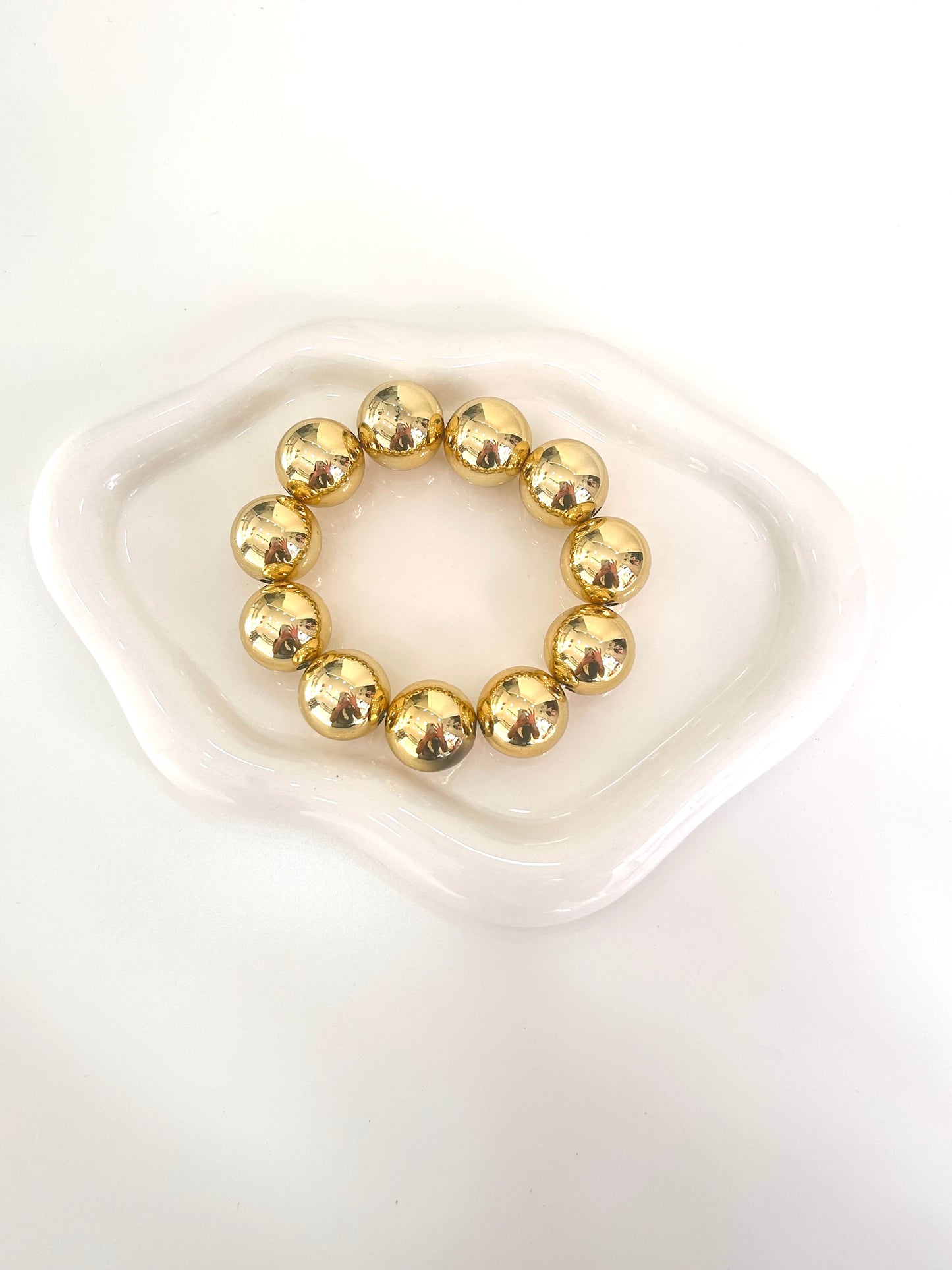 Bracciale perle oro