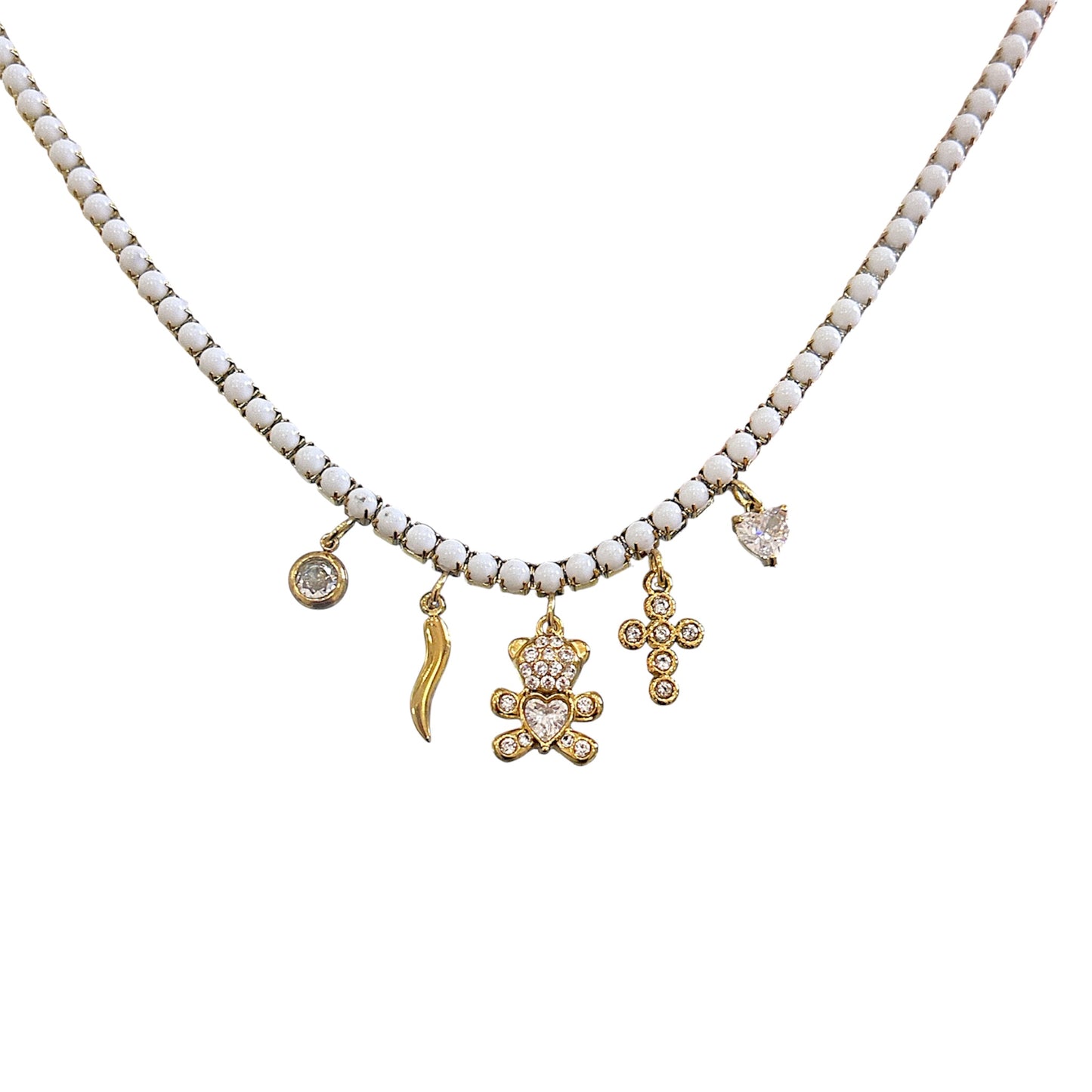 Collana Beatrix bianca