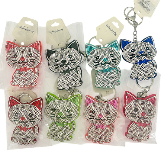 Portachiavi cat strass