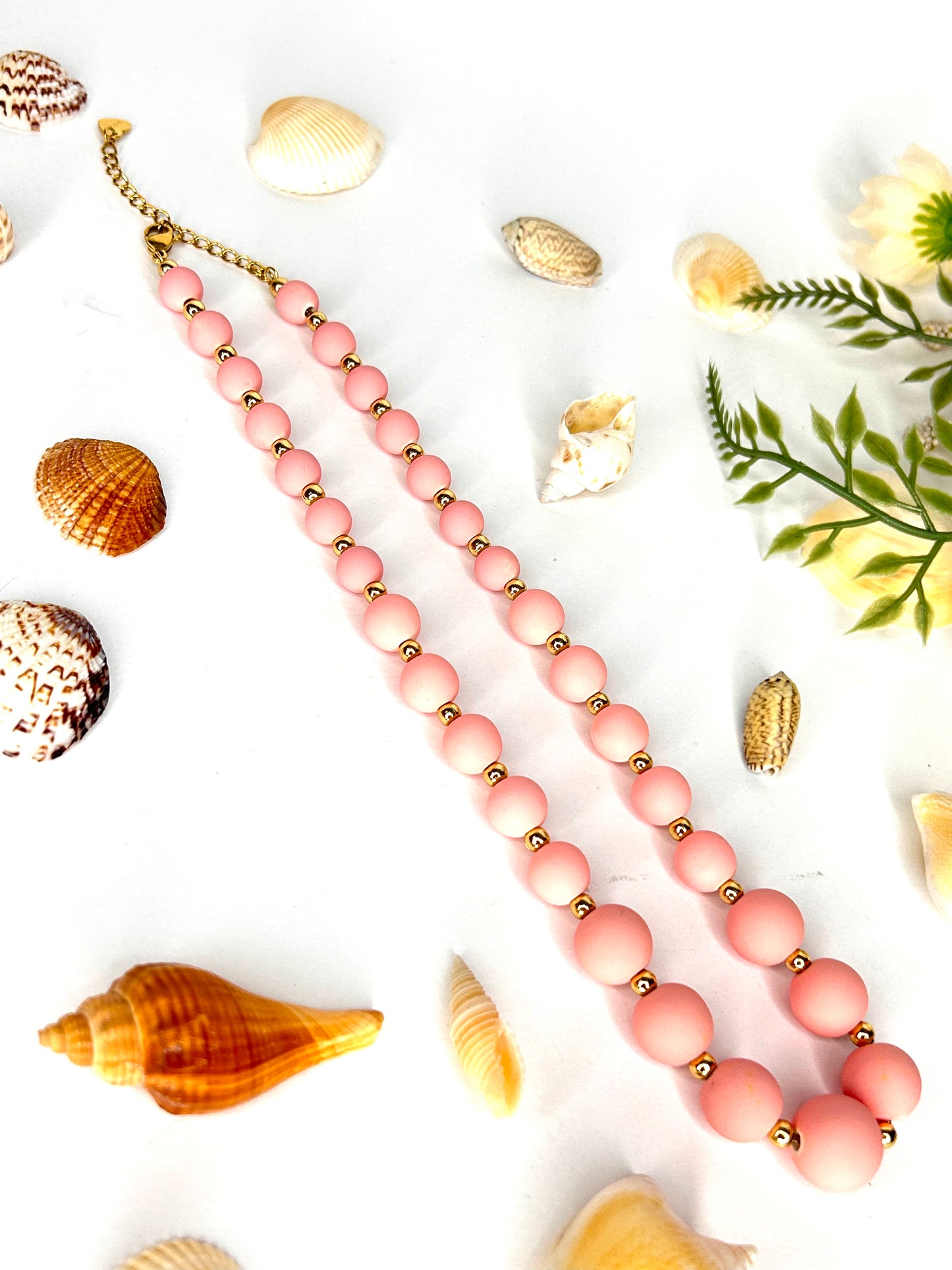 Collana Perle rosa