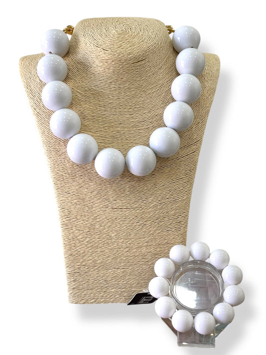 Set Maxi perla bianco