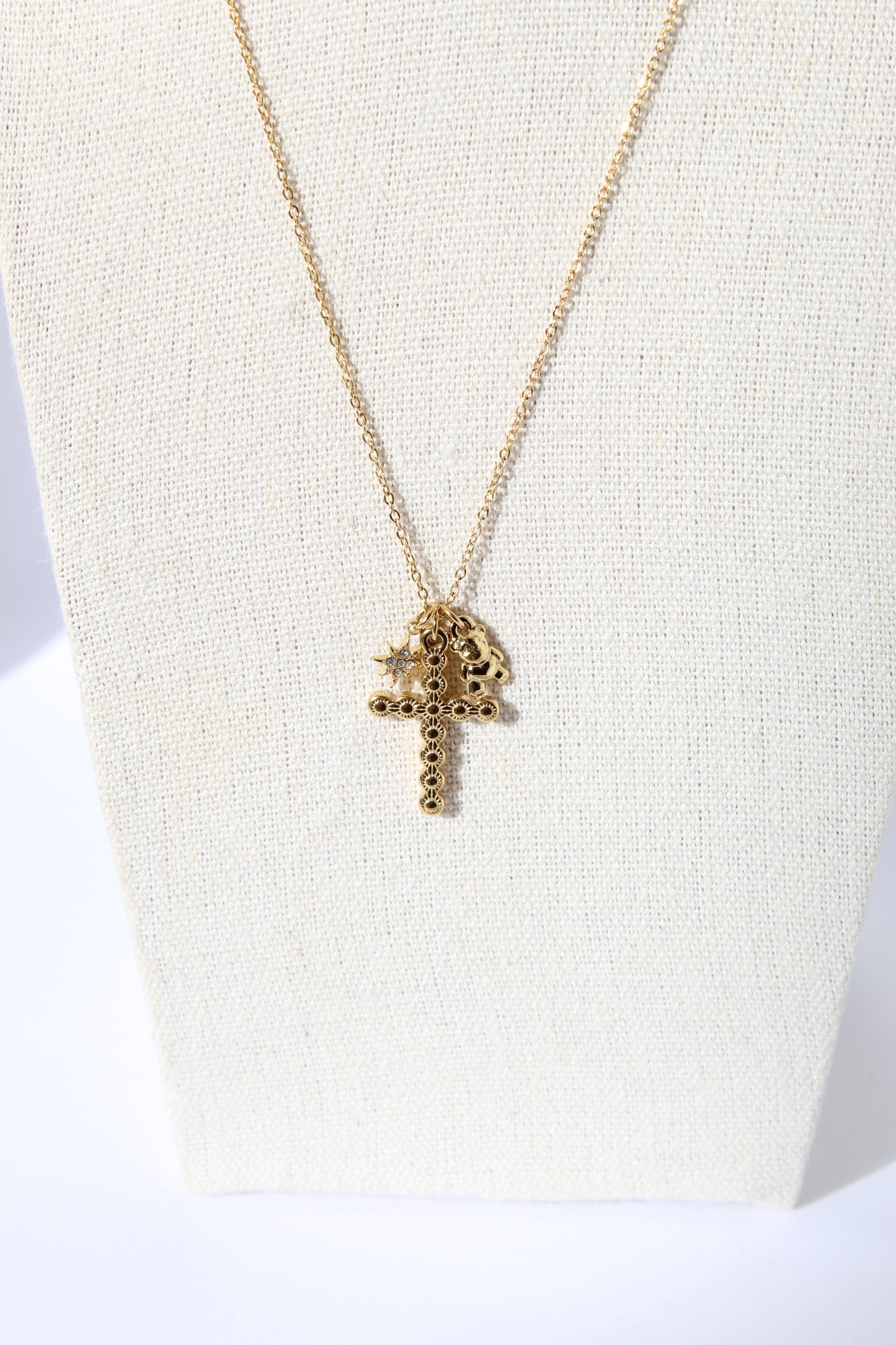 Collana “Cross teddy”