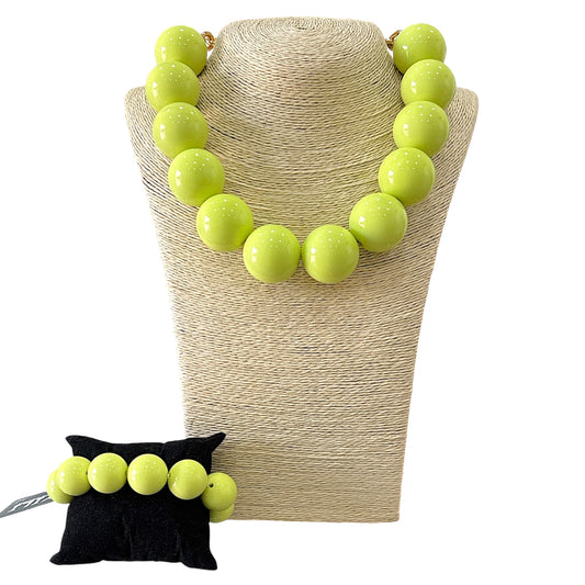 Set maxi perle lime