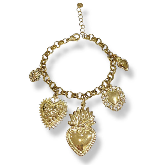 bracciale cuore sacri charms