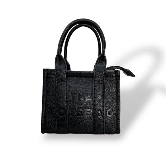 The mini tote bag black