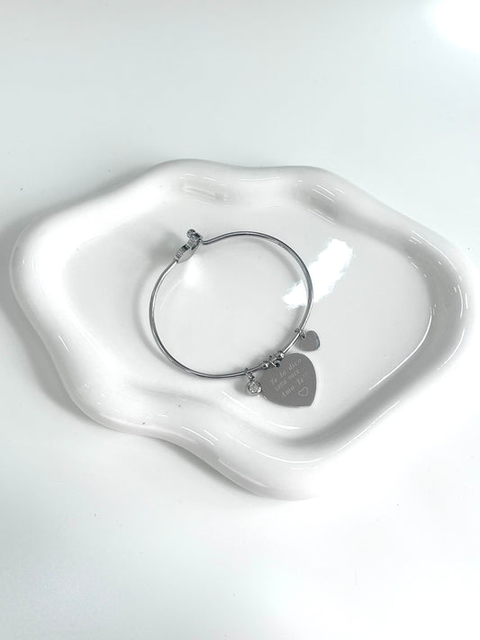 Bracciale Cuore con scritta