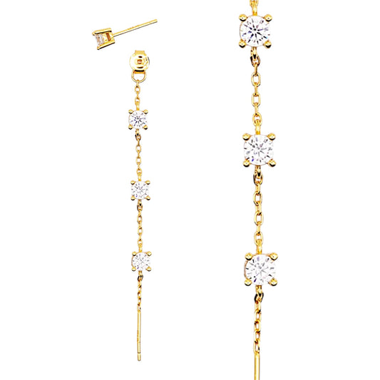 Orecchini saliscendi diamond