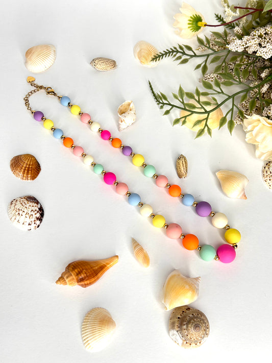 Collana Perle multicolor
