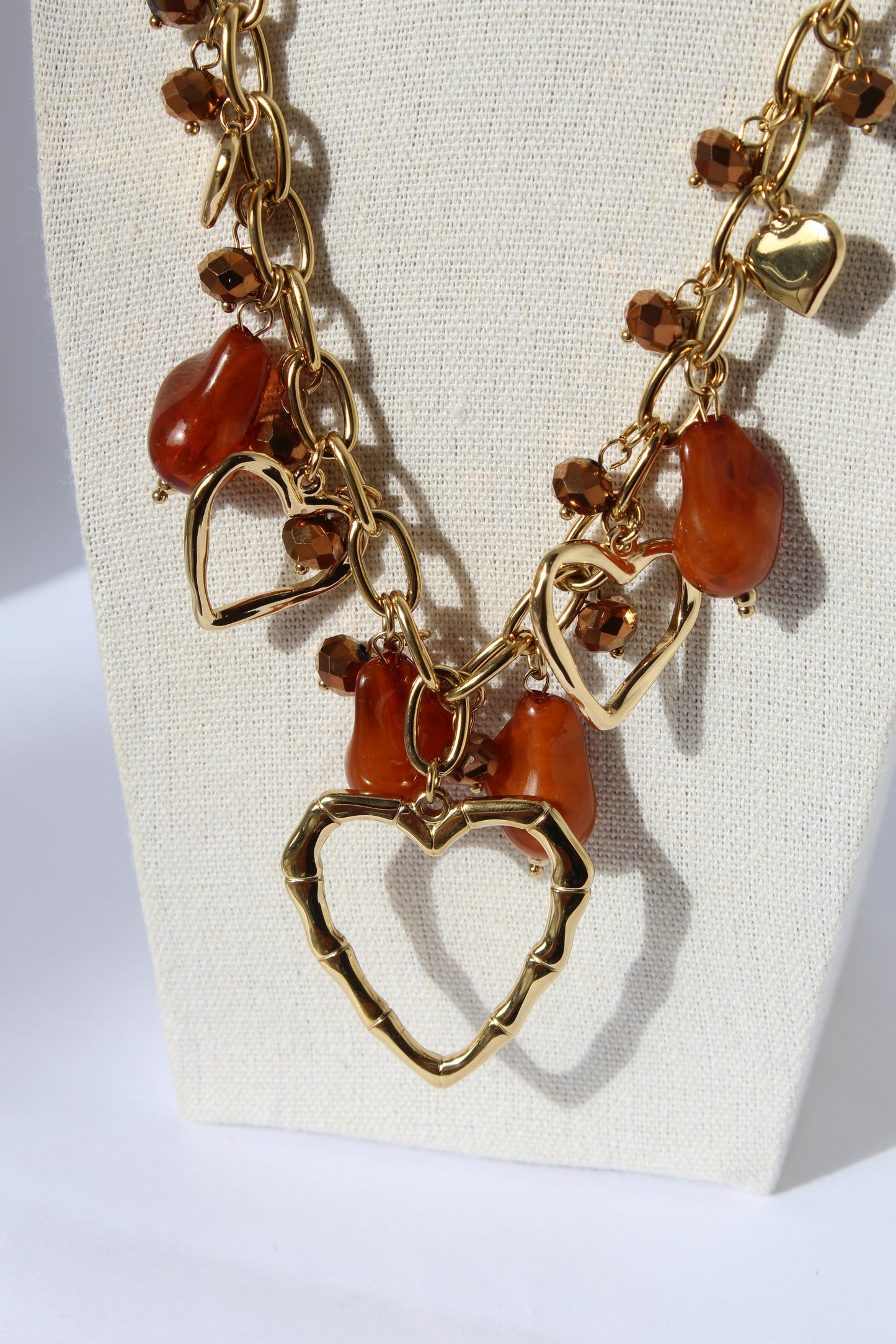 Collana “Cuore D’autunno” rosso