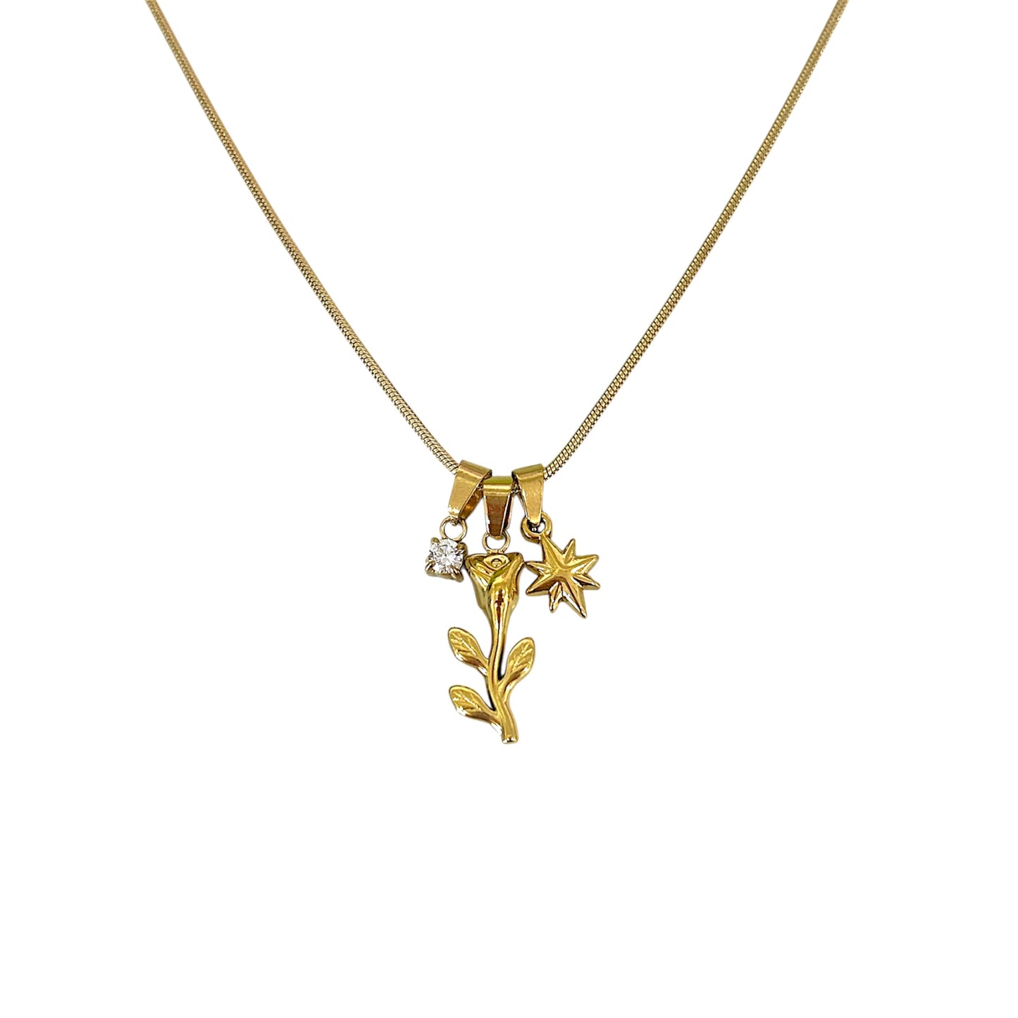 Collana Rosa brillante