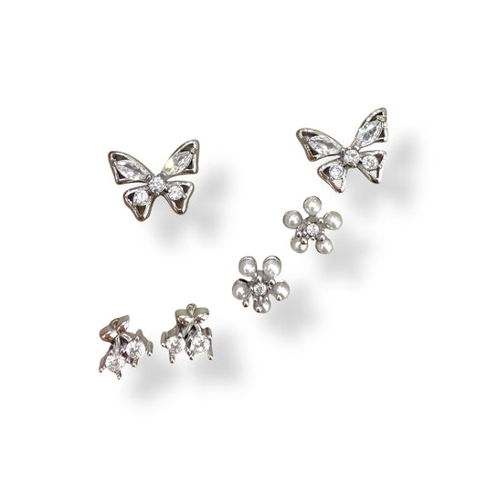 Set di orecchini Butterfly