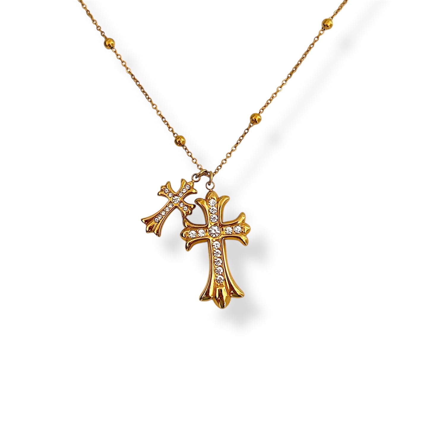 Collana double croce